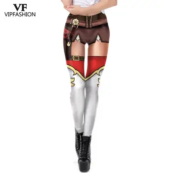 VIP MADOS Moterų Anime 3D Atspausdintas Seksualus Slim Treniruotės Antblauzdžiai Aukšto Juosmens Sportinės Kelnės