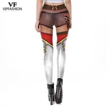 VIP MADOS Moterų Anime 3D Atspausdintas Seksualus Slim Treniruotės Antblauzdžiai Aukšto Juosmens Sportinės Kelnės