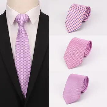 SHENNAIWEI 8cm kaklaraiščiai žakardo ryšius dryžuotas kaklaraištis dovanos vyrams gravatas para homens kostiumą priedai