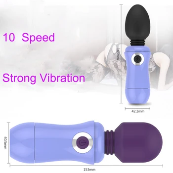 10 Greičiu Galingas, Mielas Vibratoriai Moterims Magic Wand Body Massager Sekso Žaislas, Skirtas Moters Klitorio Skatinti Moterų Sekso Produktai