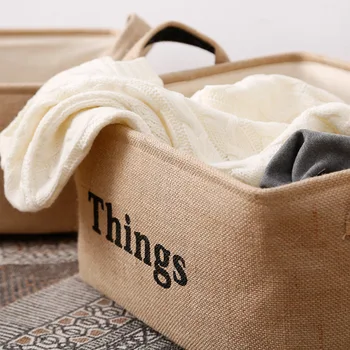 Medvilnės skalbiniai meno saugojimo krepšys sulankstomas meno mažų šviežių saugojimo krepšys nešiojamų nešvariais drabužiais ir įvairenybės rūšiavimo krepšelio