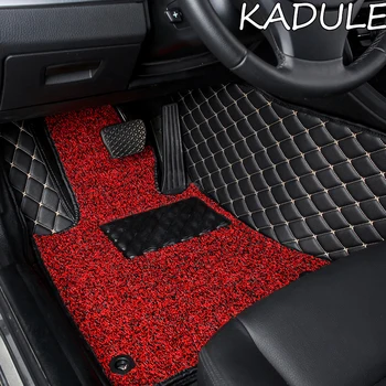 KADULEE Custom automobilių grindų kilimėliai Jaguar XF XE I-TEMPAS XJ XK XJL XJ6 XJ6L F-TEMPAS F-TIPO Dvigubo kojų kilimėliai automobilių reikmenys