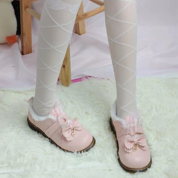 Japonijos apvalios galvos plius purus šiltas batai mielas storas-apačioje lolita moterų batai minkštas sesuo lolita batai moterims cosplay cos