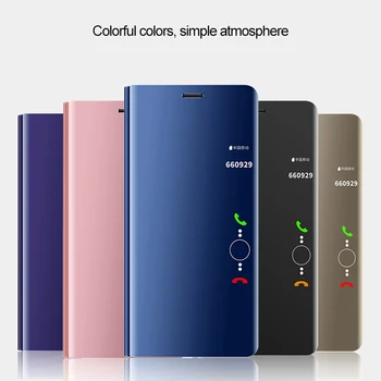 Smart Veidrodis, Flip Case For Samsung Galaxy A6 Plius A7 A8 Plius A9 2018 Dangtelį Galaxy J3 Skyrius J5 2017 J5 J7 Premjero J3 Skyrius J4 J6 J7 J8 2018