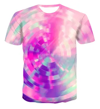 2020 populiariausi naujas vasaros vyriški T-shirt psichodelinio spalvinga 3D atspausdintas T-shirt berniukas mados drabužių viršų gatvės stiliaus S-6XL