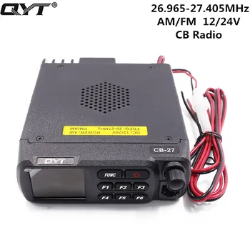 QYT CB-27 CB Radijo 26.965-27.405 MHz, AM/FM 12/24V 4 W LCD Ekranas Shortware Pilietis Multi Band-Normų Kumpis Mobili CB Radijo CB 27