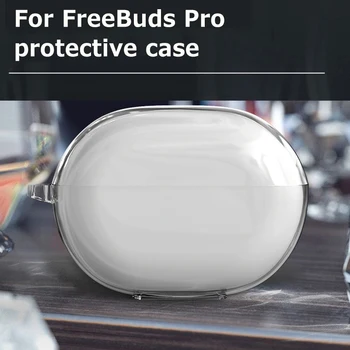 Skaidraus Silikono Minkštos TPU Case For FreeBuds Pro Aiškiai Silikono Ausinių Atveju FreeBuds Pro Ultra Plonas Dangtelis
