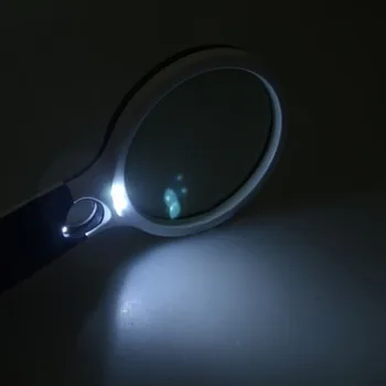3 LED Šviesos 45X Kišeninis didinamasis stiklas Skaityti Didinamojo Stiklo Objektyvas Papuošalai Loupe