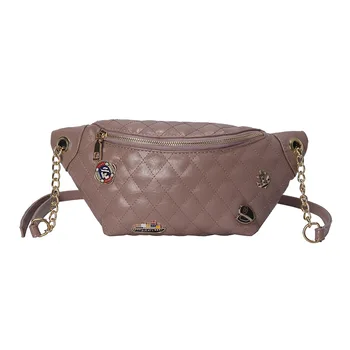 Rožinė Sugao fanny pack moterų krūtinės maišelį leatehr fanny pack moterų juosmens krepšys crossbody maišelį pečių maišą aukštos kokybės naujas 2019
