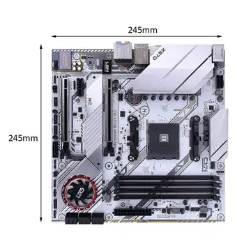 Spalvinga KPN X570 ŽAIDIMŲ UŽŠALDYTI V14 Plokštė Dual Channel DDR4 SATA3.0/USB3.1 GEN1 AMD AM4 Architektūros Ryzen 2000/3000