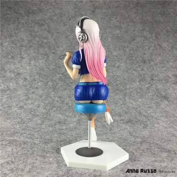 Anime Super Sonic Animacija SUPERSON PVC Veiksmų Skaičius, Seksuali Mergina Brinquedos Sekso Robotas Kolekcionuojamos Lėlės Modelis, Žaislai 22cm
