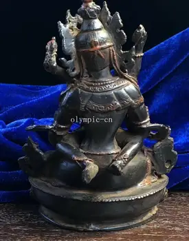 15CM vario ir bronzos tibeto Budos statula Vajradhara