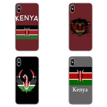 Kenijos Nacionalinė vėliava (TPU Minkštas Priedai telefono dangtelį atveju Huawei Honor 4C 5A 5X 5C 6 Žaisti 6X 6A 6C pro 7X 8 9 Lite V8 V10