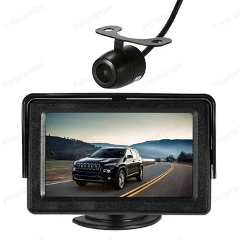 Didysis išpardavimas TFT LCD dispaly 4.3 Colių Automobilinis Atbulinės Monitorius su Belaidžio ryšio Vaizdo Perduoti + Mini Kamera