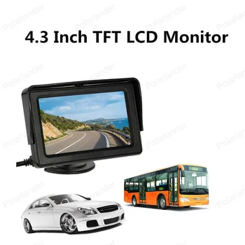 Didysis išpardavimas TFT LCD dispaly 4.3 Colių Automobilinis Atbulinės Monitorius su Belaidžio ryšio Vaizdo Perduoti + Mini Kamera