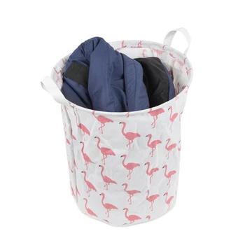 Sulankstomą Skalbinių Krepšį, Flamingo Modelis Nešvariais Drabužiais Krepšelis atsparus Vandeniui vaikiškas Žaislas Saugojimo Kibirą Kūdikių Organizatorius Bin