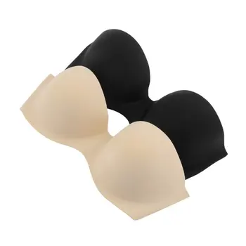 Moterų Stebėjimo Liemenėlė push up vientisos Spalvos Lipni Nematoma silikono Backless klijuoti ant gelio Busty boob artimieji priedai