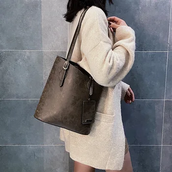 Prabangių projektuotojo rankinės Mados aukštos kokybės odos kibirą formą Moterų Pečių Messenger Bag maišus moterų 2020 m. rankinėje