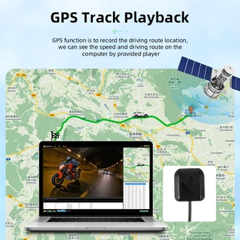128G Moto Brūkšnys Cam IPS Ekranas Motociklo DVR Vaizdo Registratorius 1080P Vandeniui GPS Kelio Peržiūros Stovėjimo Stebėsenos G-sensorius