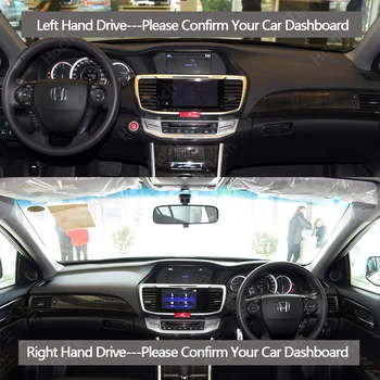 Honda Accord 9 2013-2017 dešinė Kairė Ranka, Ratai Geros Poliesterio Medžiagos Stabdžių Šviesos Automobilio prietaisų Skydelio Dangtelį Kilimėlis
