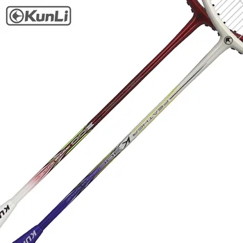 Originalus KUNLI europos sąjungos oficialusis badmintono raketės 4U PLUNKSNŲ K300 geltona Ultra light ataka visas anglies profesionalų puola player