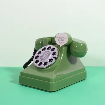 Retro Telefono Piggy Bank Plastiko Kūrybos Dovana Vaikų Namų Kambarį Vyno Kabineto Dekoratyviniai Papuošalai Amatų WF1112