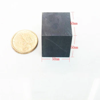 50x50x50mm didelio grynumo anglies grafito blokų plokštė 99.9% smulkiagrūdžiai grafito luito tuščias