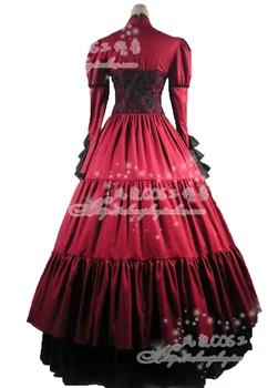 Naujas vyno raudonos medvilnės multi-layer lolita tortas suknelė, sijonas šokių cosplay kostiumas gali būti pritaikyti