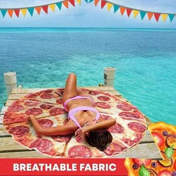 Rainbow Beach Kilimėlis Jogos Kilimėlis Mandala Antklodė PizzaHolic Minkšta Flanelė Antklodė iš Burrito Wrap Antklodė Puikiai Turas w1028