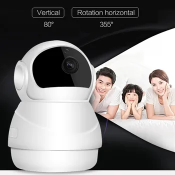 360Degree Panoraminis Vaizdas Home Security CCTV Kameros P2P HD 1080P Belaidės IP Kameros Judesio Aptikimo Sniego Robotas, 1080p vaizdo kamera