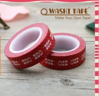 Nemokamas pristatymas washi tape/15mm*10m washi tape/raudonas fonas baltas laiškas kvapų popieriaus juosta