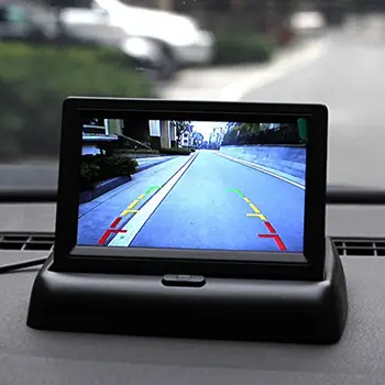 4.3 colių HD Sulankstomas Ekranas, Automobilio Galinio vaizdo Monitorius Atbulinės eigos LCD TFT Ekranas Automobilių Sunkvežimių Transporto priemonės