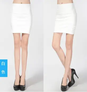 2021 Naujas mados Moterų dirbtiniais pu Odos sijonas aukštu juosmeniu šalies drabužių moterų trumpą pieštuką moteris sijonai saias femininas+vilnos
