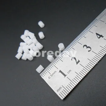 10000PCS Plastiko Tiesiakrumplės Pavaros 0.3 Tampros modulis T=9 Diafragma: 1mm 
