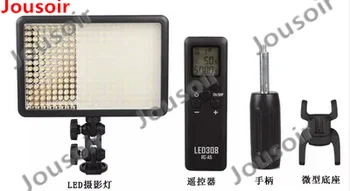 Godox LED308Y II Bi-Color 3300K LED Vaizdo Šviesos Lempa DV Vaizdo Kamera +Nuotolinio+Rankena Rankena & Barn Durys, CD50
