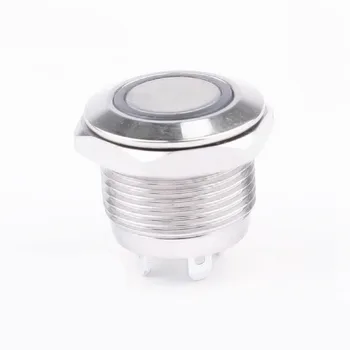 12mm metalo mygtukas jungiklis su šviesos 3V 12V 24V vandeniui mikro insultas save-iš naujo miniatiūriniai jungiklis