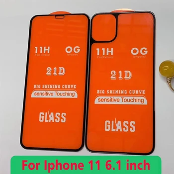 10vnt 21D Lenktas viso Kūno Priekiniai+Atgal Galiniai Nuotaika, Stiklo Plėvelė iPhone 11 Pro Max Screen Protector Cover Guard