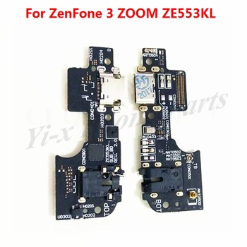 10VNT/daug Įkroviklis, Micro USB Dock For ASUS ZenFone 3 artinimas ZE553KL USB Įkrovimo Jungtį Prijunkite Flex Kabelis Su MIC