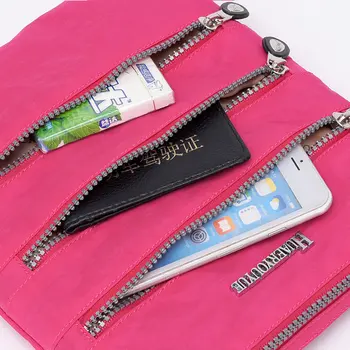 Kelis zip kišenėje moterų pečių maišą nailono audiniu Messenger Maišeliai, Pirkinių Krepšys sac a main bolsos mujer de marca famosa 2019