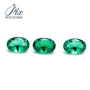 5.5X8mm aukštos kokybės kaina žalioji laboratorija sukūrė ovalo formos, smaragdas iškirpti kaina už karatų deimantų papuošalai priėmimo kaina 2020NEWEST