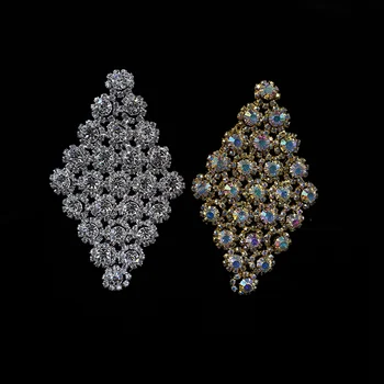 Kristalų Aplikacijos Vestuvinių Suknelių Vaikams, Skrybėlės Aplikacijos 10.8 cm*7 cm Siuvimo 