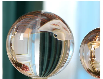 Kūrybos Mielas Gyvūnų Kojų Aukso Metalo Stendas Statula Namų Dekoro Amatų Kambarį Apdailos Objects Crystal Ball Figūrėlės para a casa