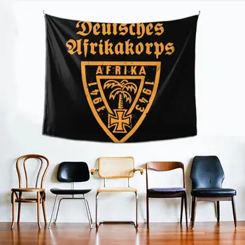 Deutsches Afrikakorps DAK Emblema Vermachto Gobelenas Kabinti Tapiz Sienų Dekoras Vermachto Gobelenai Poliesteris Namų Puošybai