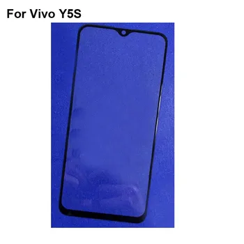 2VNT Skirti Vivo Y5s V1934A Priekiniai LCD Stiklinis Lęšis su jutikliniu ekranu Už Vivo Y 5s V1934 Jutiklinio ekrano Skydelis Išorinio Ekrano Stiklo, be flex