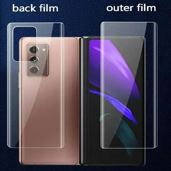 Tinka Samsung Z Fold2 mobiliojo telefono kino lankstymo kino hidrogelio kūno šveitimas kino pusėje atgal mašina 