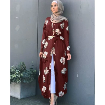 Bangladeše išsiuvinėti dubajus abaja hijab vakaro suknelė moterims islamo drabužių djellaba abaja turkijos kaftan ilga suknelė pardavimas