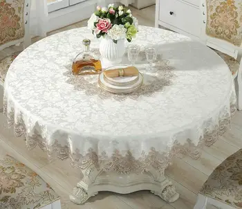 9size Europoje Nėrinių turas satin Siuvinėtos stalo padengti audiniai rankšluosčių virtuvės Kalėdinė staltiesė gimtadienis, vestuvės namų dekoro