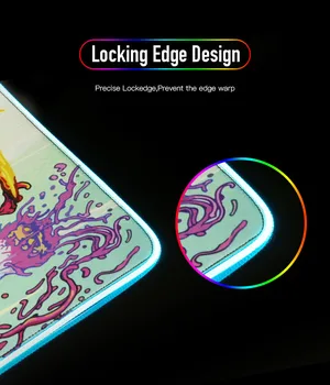 The Legend of Zelda Anime LED Šviesos Žaidimų RGB Didelė Klaviatūra Padengti Guma Bazės Kompiuteris, kiliminė danga, Stalas Kilimėlis PC Žaidimas Pelės Mygtukai XXL