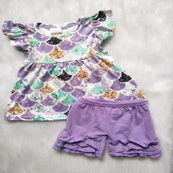 Vasarą mergina kostiumas striukė pieno šilko violetinė mielas paprastas pants šortai violetinė paprasta
