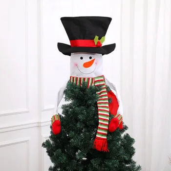 Tarpvalstybinės karšto pardavimo Christmas tree top star sniego šventų Kalėdų eglučių papuošalai apdailos kalėdos apdaila